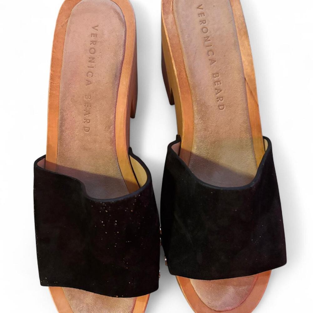 Veronica Beard Black Suede sandals size 7